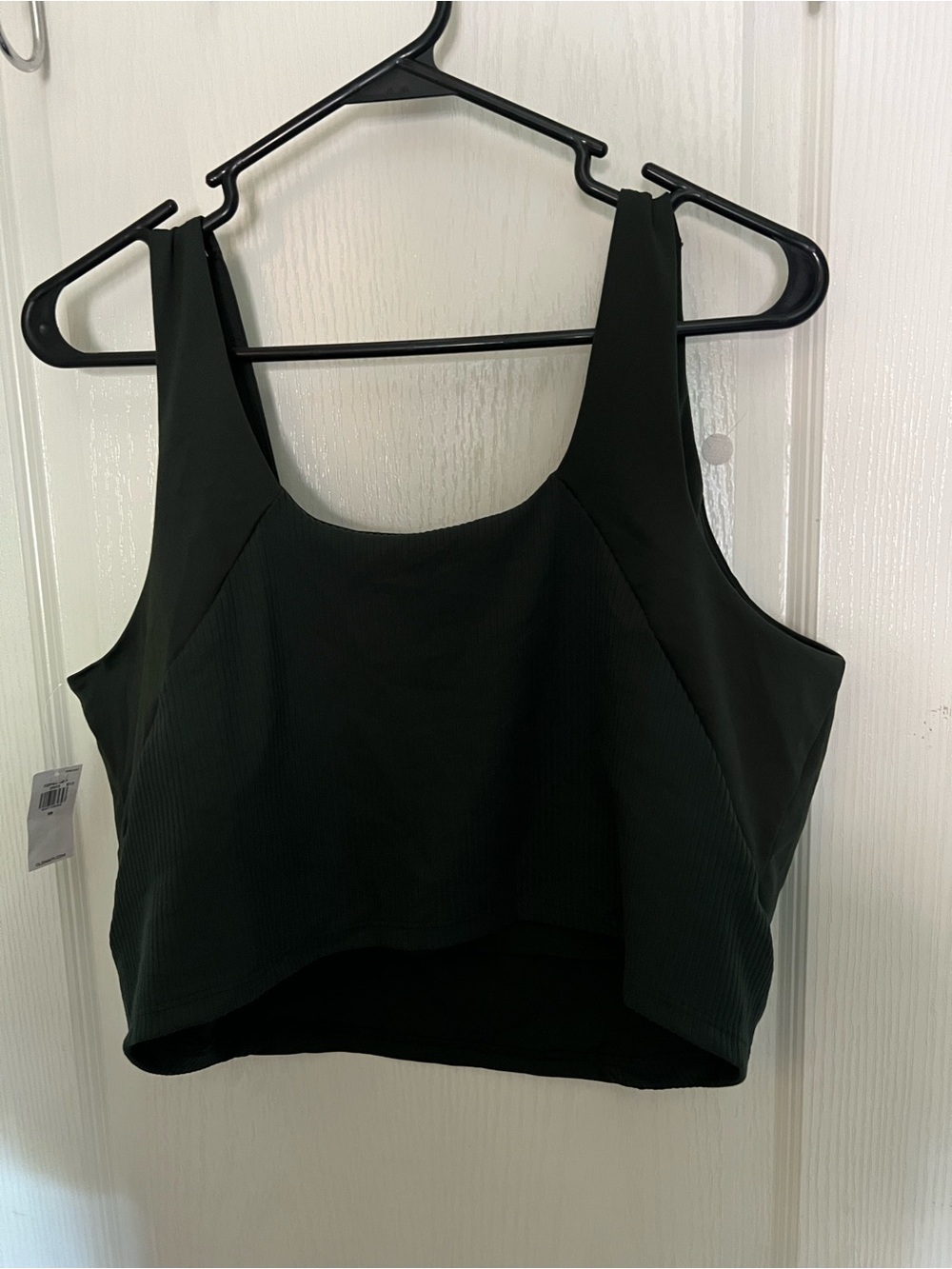 Old Navy Olive Green Ribbed Cropped Tank